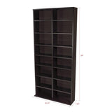 Atlantic Espresso Traditional Wood Media Cabinet