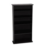 Atlantic Black Traditional Wood Media Cabinet