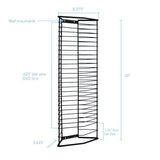 Atlantic Black Steel Traditional Metal Media Cabinet