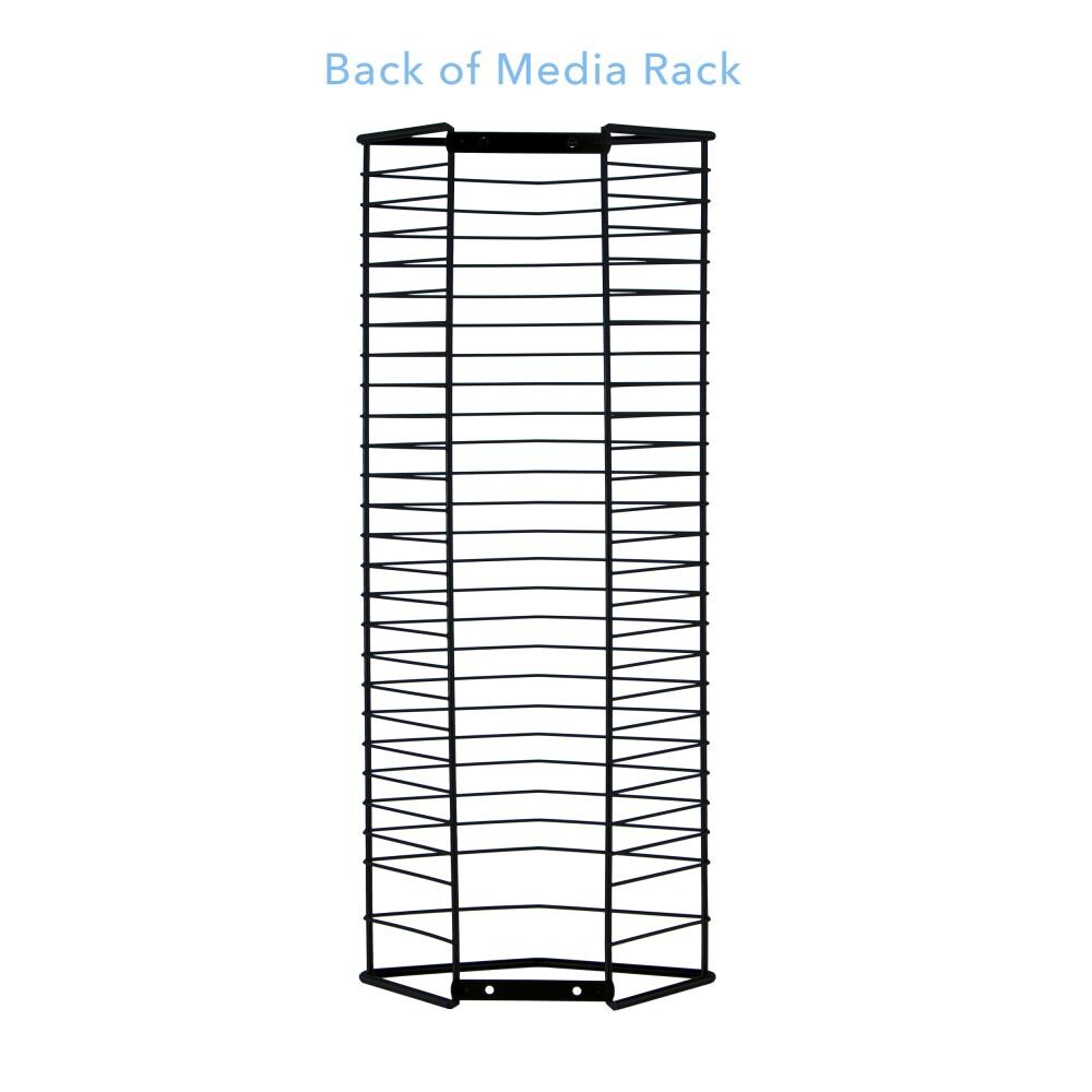 Atlantic Black Steel Traditional Metal Media Cabinet