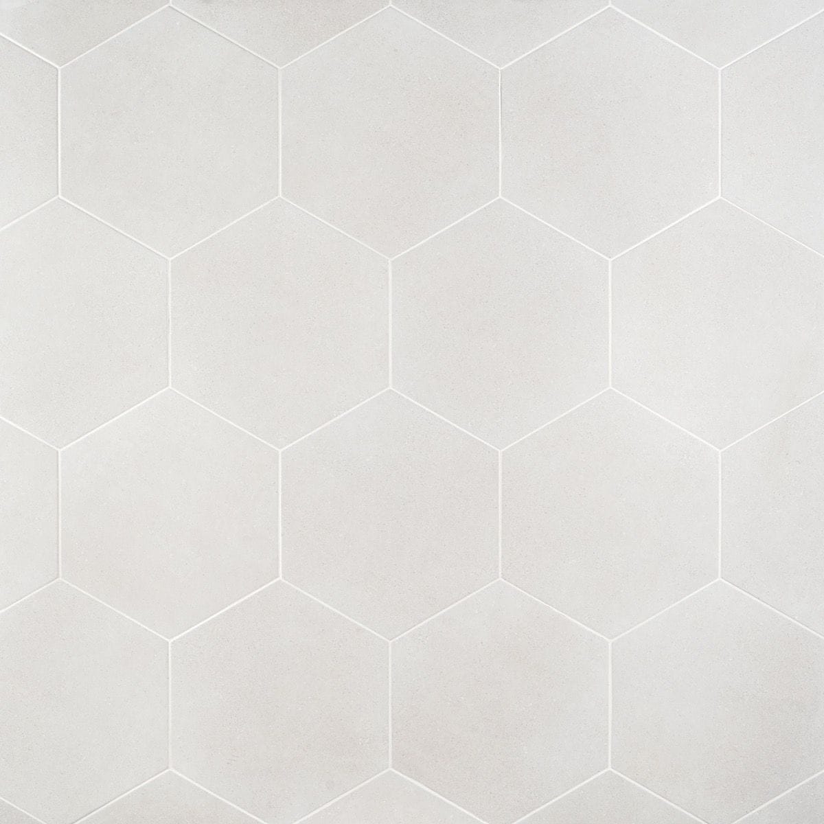 Artmore Tile Bower Hex White 12-in x 15-in Matte Porcelain Cement look Hexagon Floor and Wall Tile product image
