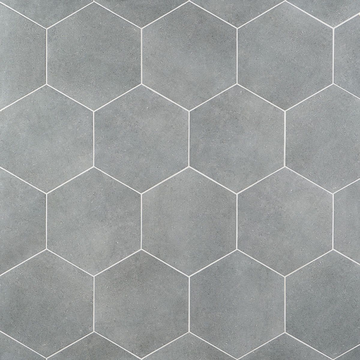 Artmore Tile Bower Hex Graphite 12-in x 15-in Matte Porcelain Cement look Hexagon Floor and Wall Tile product image