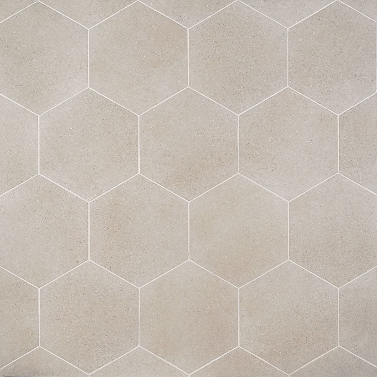 Artmore Tile Bower Hex Taupe 12-in x 15-in Matte Porcelain Cement look Hexagon Floor and Wall Tile product image