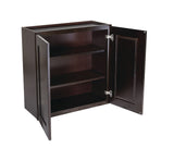 Design House Brookings 24-in W x 36-in H x 12-in D Espresso Maple Wall Ready To Assemble Plywood Cabinet (Recessed Panel Shaker Door Style)