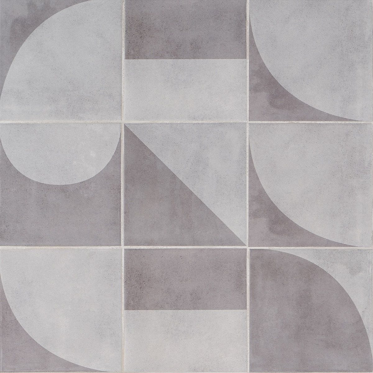 Artmore Tile James Dark Gray 8-in x 8-in Matte Porcelain Encaustic Floor and Wall Tile product image