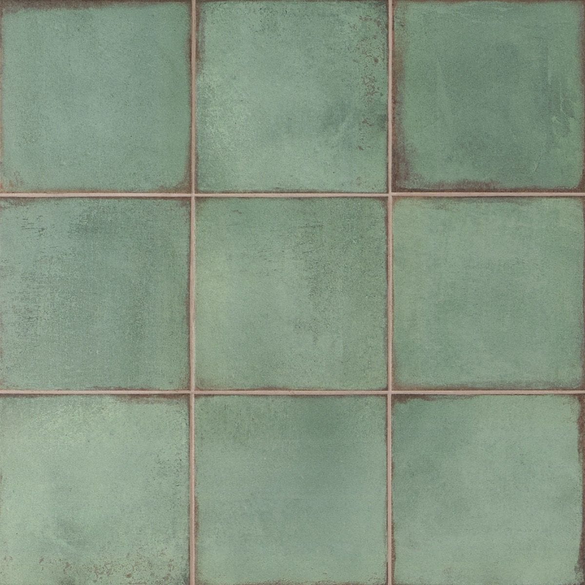 Artmore Tile Coronado Green 8-in x 8-in Matte Porcelain Encaustic Floor and Wall Tile product image