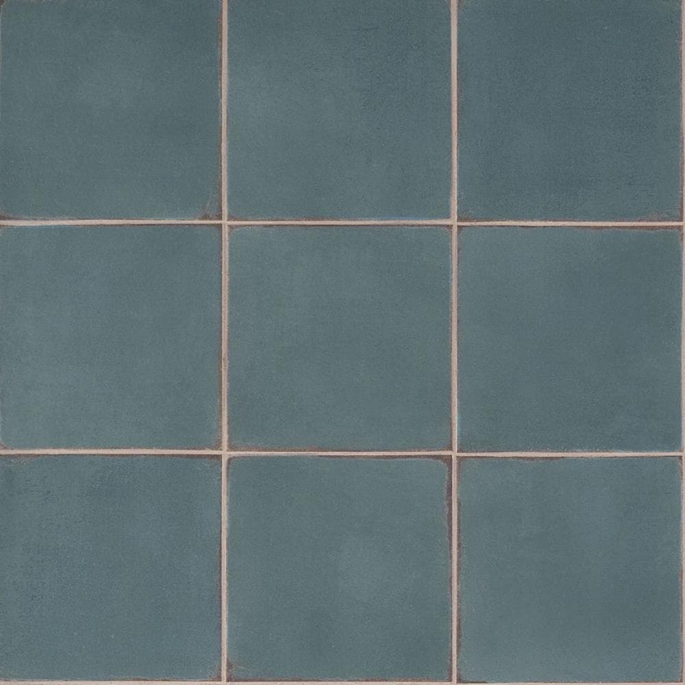 Artmore Tile Coronado Blue 8-in x 8-in Matte Porcelain Encaustic Floor and Wall Tile product image