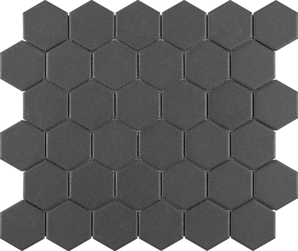 Satori Carbon Matte 12-in x 12-in Matte Porcelain Hexagon Floor and Wall Tile (0.9-sq ft/ Piece)