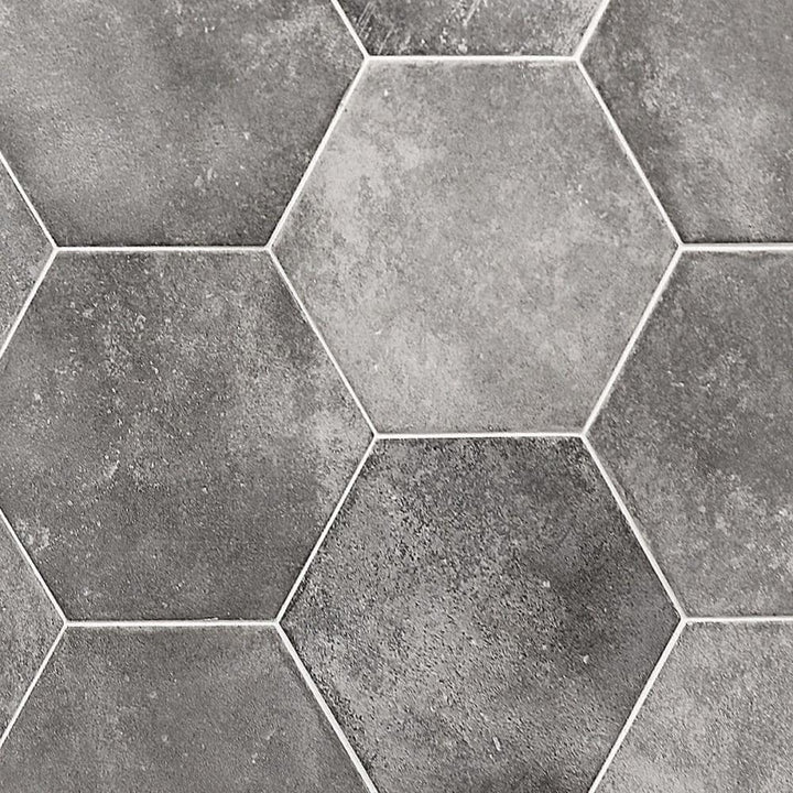 Artmore Tile Sorrento Gris 8-in x 10-in Matte Porcelain Cement look Hexagon Floor and Wall Tile product image