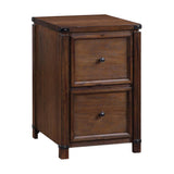 OSHOME Baton Rouge Brushed Walnut 2-Drawer 19-in File Cabinet