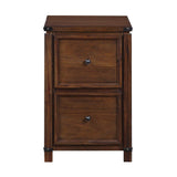 OSHOME Baton Rouge Brushed Walnut 2-Drawer 19-in File Cabinet