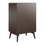 Ameriwood Home Brittany 24-in x 38.8-in Brown Rectangle Bar Cabinet