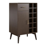 Ameriwood Home Brittany 24-in x 38.8-in Brown Rectangle Bar Cabinet