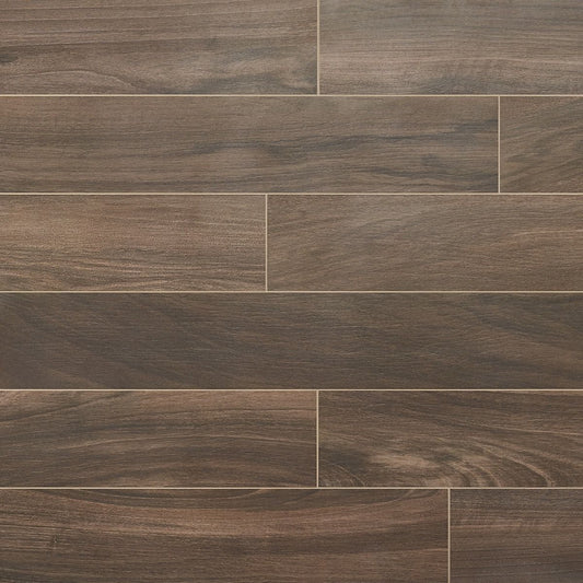 Artmore Tile Mulberry Walnut 8-in x 48-in Matte Porcelain Wood look Floor and Wall Tile product image