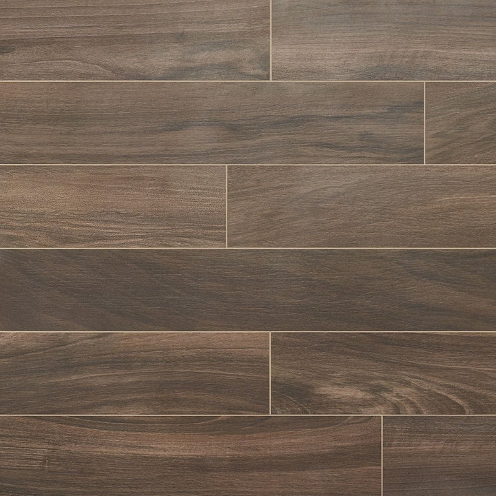 Artmore Tile Mulberry Walnut 8-in x 48-in Matte Porcelain Wood look Floor and Wall Tile product image