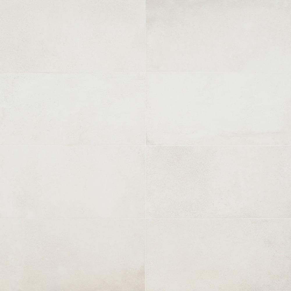 Artmore Tile Midtown White 12-in x 24-in Matte Porcelain Cement look Floor and Wall Tile product image