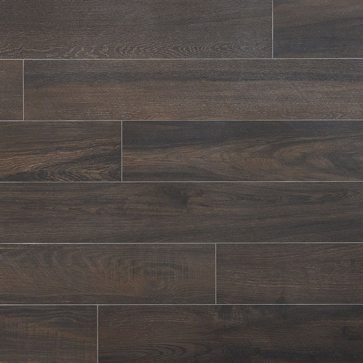 Artmore Tile Mulberry Brown 8-in x 48-in Matte Porcelain Wood look Floor and Wall Tile product image