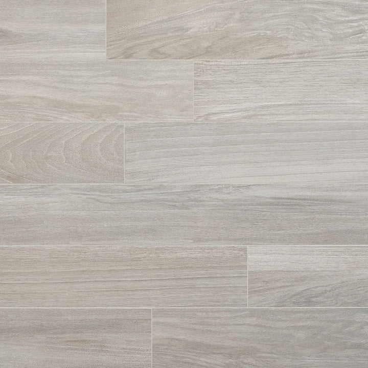 Artmore Tile Mulberry Gray 8-in x 48-in Matte Porcelain Wood look Floor and Wall Tile product image