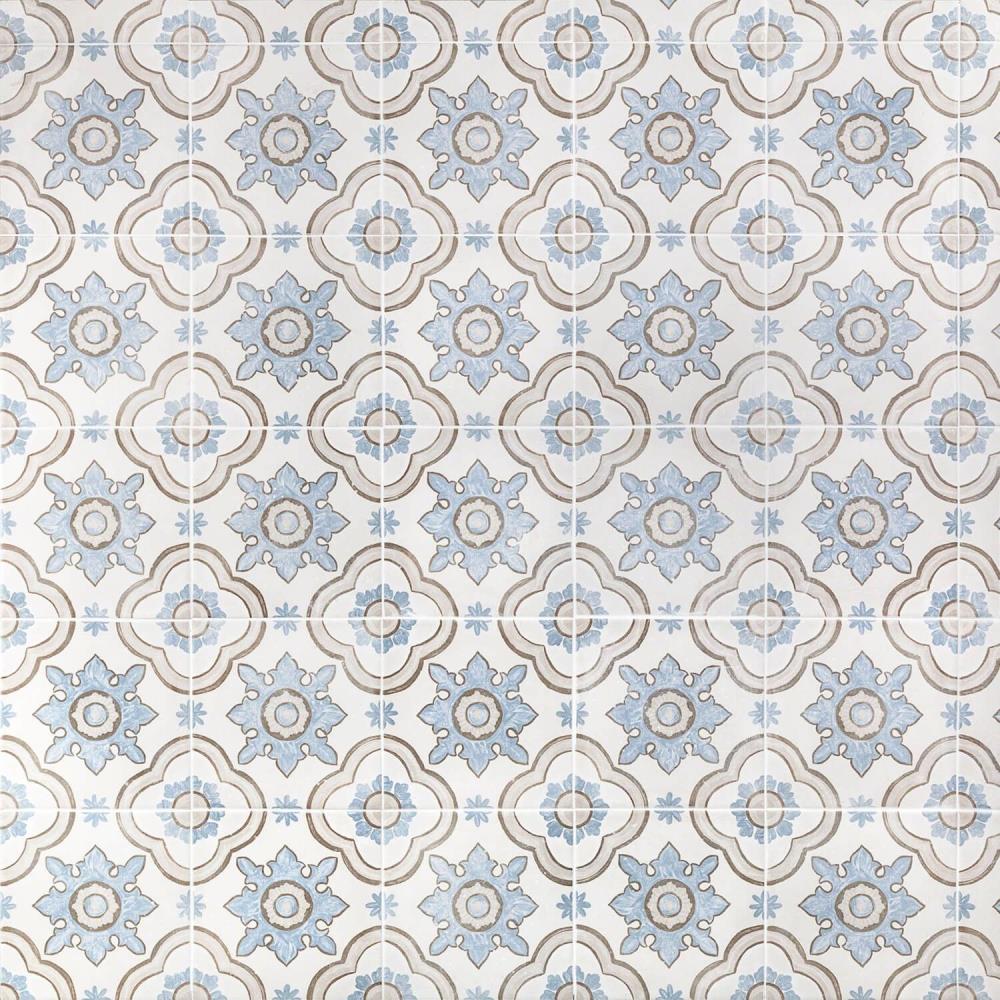 Artmore Tile Samora Basma 8-in x 8-in Matte Porcelain Encaustic Floor and Wall Tile product image