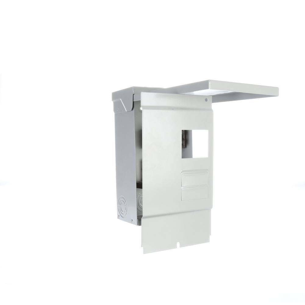 100 Amp 2-Space 4-Circuit Main Breaker Outdoor Rated Trailer Panel - Super Arbor