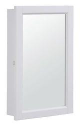 Design House Concord 16-in x 26-in Surface Mount White Mirrored Medicine Cabinet