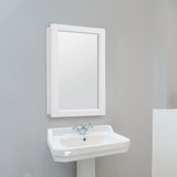 Design House Concord 16-in x 26-in Surface Mount White Mirrored Medicine Cabinet