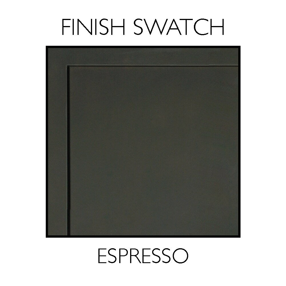 Design House Ventura 48-in x 30-in Surface Mount Espresso Mirrored Medicine Cabinet