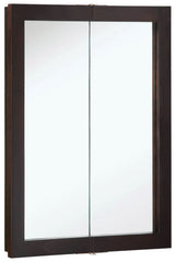 Design House Ventura 24-in x 30-in Surface Mount Espresso Mirrored Medicine Cabinet