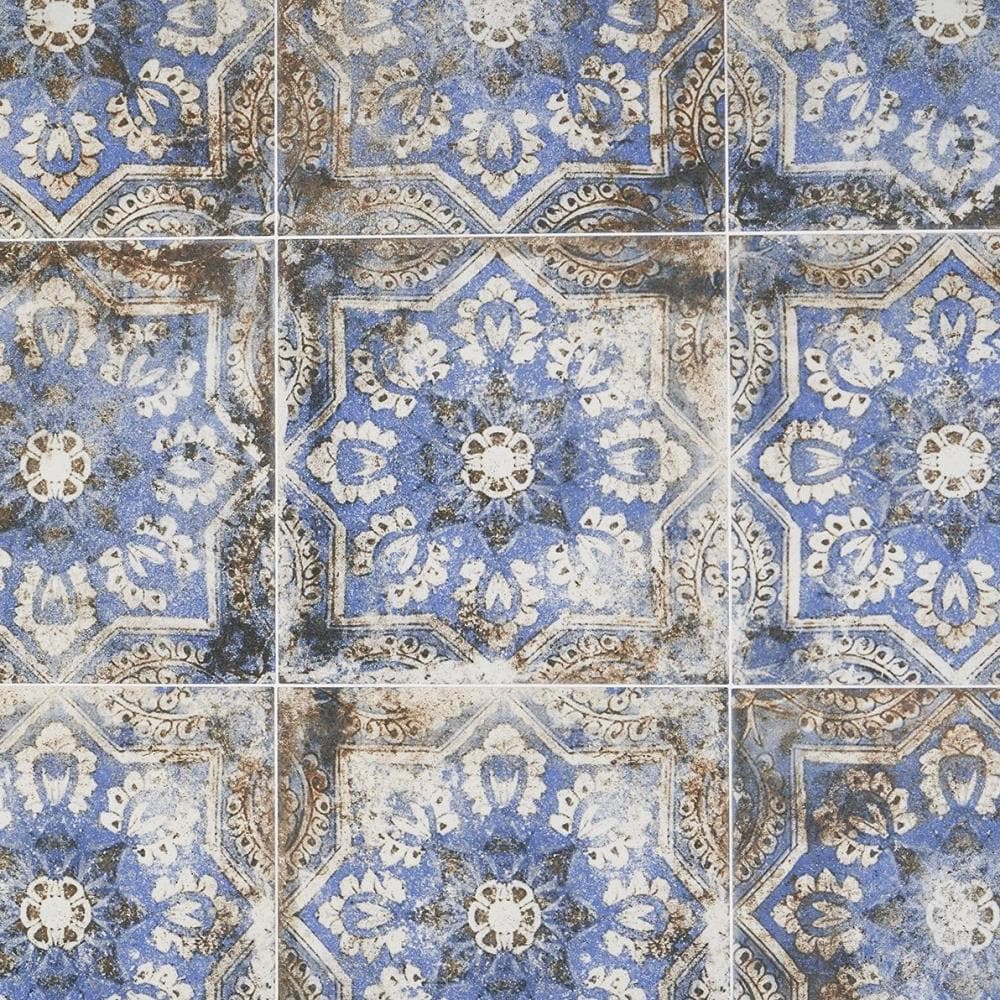 Artmore Tile Gorham Flora 8-in x 8-in Matte Porcelain Encaustic Floor and Wall Tile product image