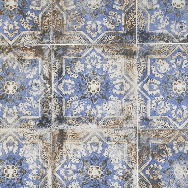 Artmore Tile Gorham Flora 8-in x 8-in Matte Porcelain Encaustic Floor and Wall Tile product image