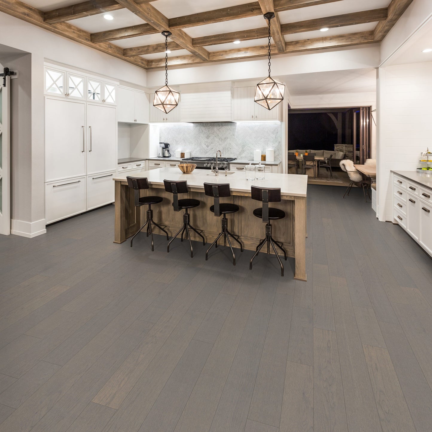 allen + roth White oak Cityscape hardwood flooring — installed room view