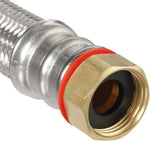 3/4 in. FIP x 3/4 in. MIP x 18 in. Stainless Steel Water Heater Supply Line - Super Arbor