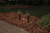 Portfolio 2Brighter 2.4-Lumen Black Solar Integrated LED Path Light, 3500K