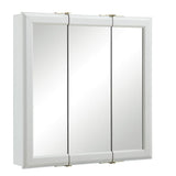 Design House Wyndham 24-in x 24-in Surface Mount White Mirrored Medicine Cabinet