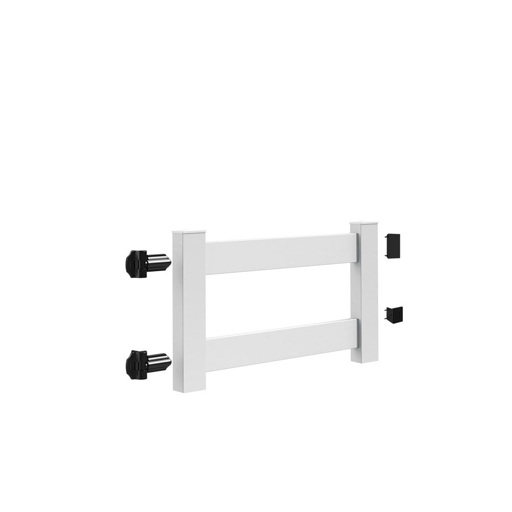 Freedom 2-ft H x 5-ft W White Vinyl Flat-top Fence Gate (Unassembled)