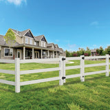 Freedom Post and Rail 4-ft H x 5-ft W White Vinyl Fence Gate (Unassembled)