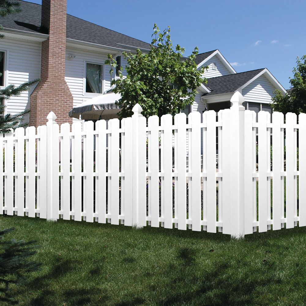 Freedom Shadowbox 6-ft H x 6-ft W White Privacy Vinyl Fence Panel (Assembled)