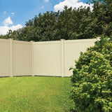 Freedom Hampton 8.5-ft H x 5-in W Sand Vinyl Corner Fence Post (Assembled)
