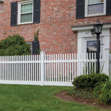 Freedom Keswick 4-ft H x 8-ft W White Vinyl Fence Panel (Unassembled)