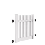 Freedom Keswick 4-ft H x 4-ft W White Vinyl Fence Gate Kit (Unassembled)