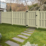 Freedom Birchdale 6-ft H x 8-ft W Sand Privacy Vinyl Fence Panel (Unassembled)