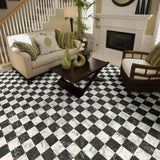 Perfection Floor Tile SodaPop Shoppe Black Marble (16) 20-in x 20-in Water-Resistant Interlocking Luxury Vinyl Tile Flooring, 16.7-sq ft Carton