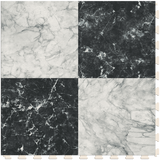 Perfection Floor Tile SodaPop Shoppe Black Marble (4) 20-in x 20-in Water-Resistant Interlocking Luxury Vinyl Tile Flooring, 16.7-sq ft Carton