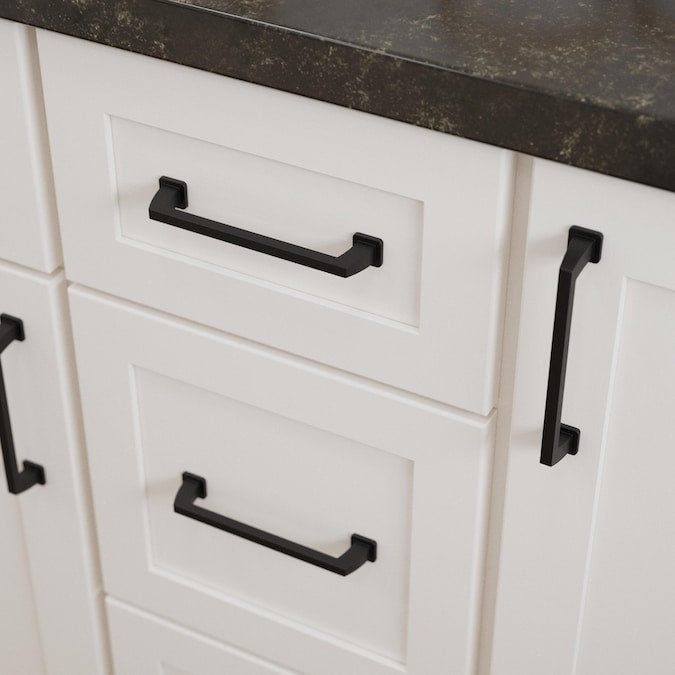 Origin21 Origin 21 Mattis (128Mm) Center to Center Matte Black Rectangular Bar Drawer Pull