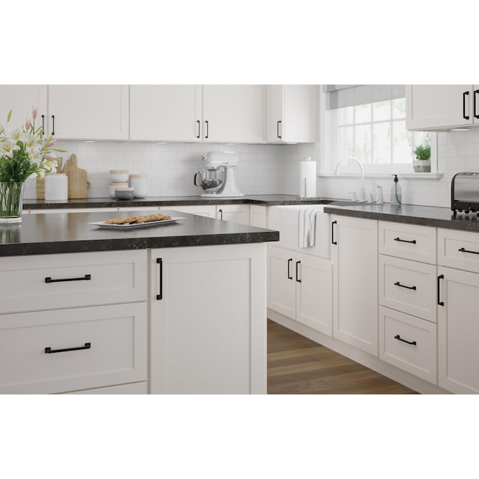 Origin21 Origin 21 Mattis (128Mm) Center to Center Matte Black Rectangular Bar Drawer Pull