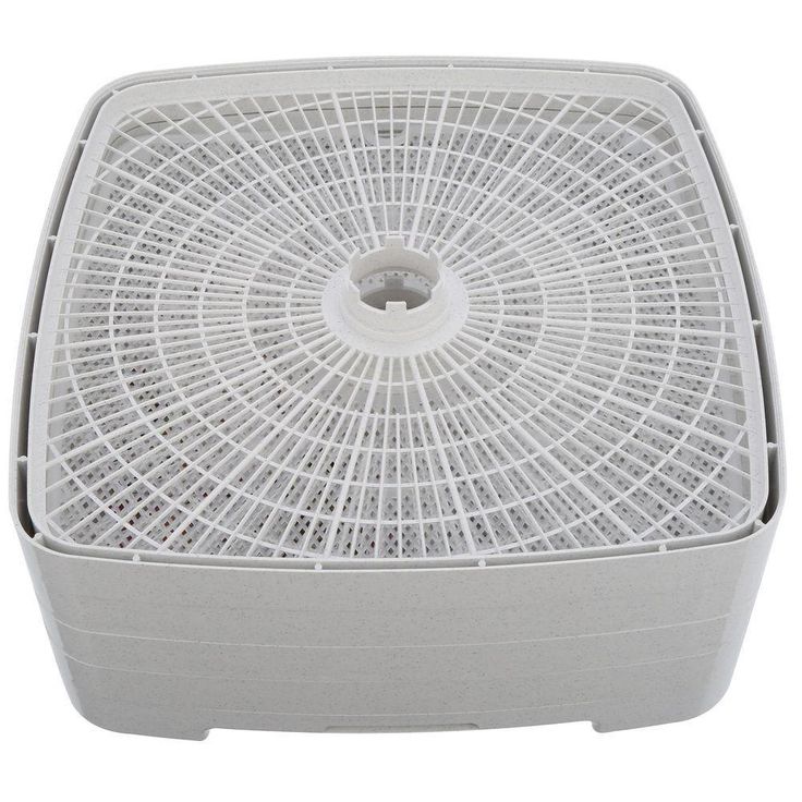 Square 4-Tray White Food Dehydrator and Jerky Maker