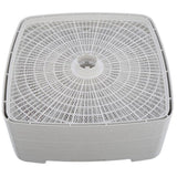 Square 4-Tray White Food Dehydrator and Jerky Maker