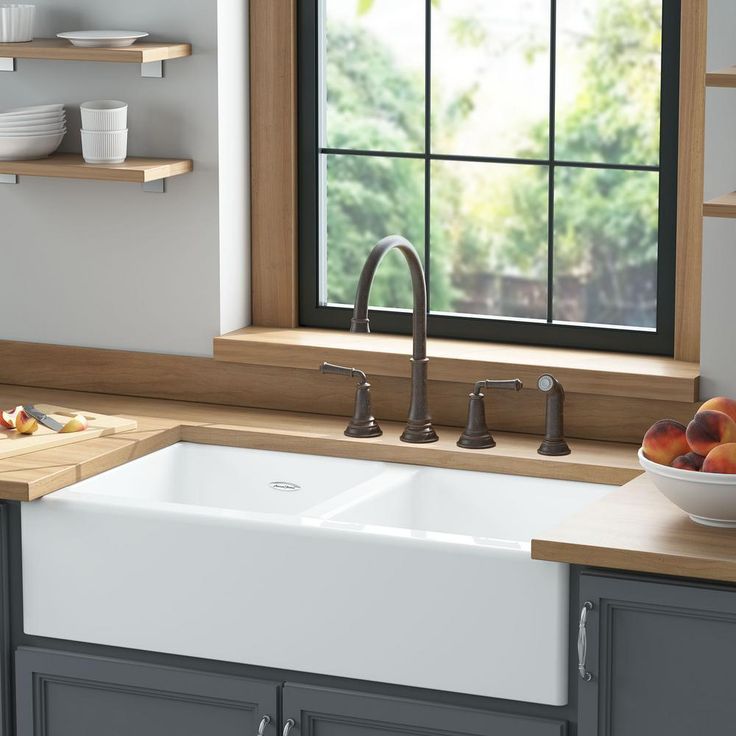 Delancey Farmhouse Apron Front Cast Iron 36 in. 4-Hole Double Bowl Kitchen Sink in Brilliant White