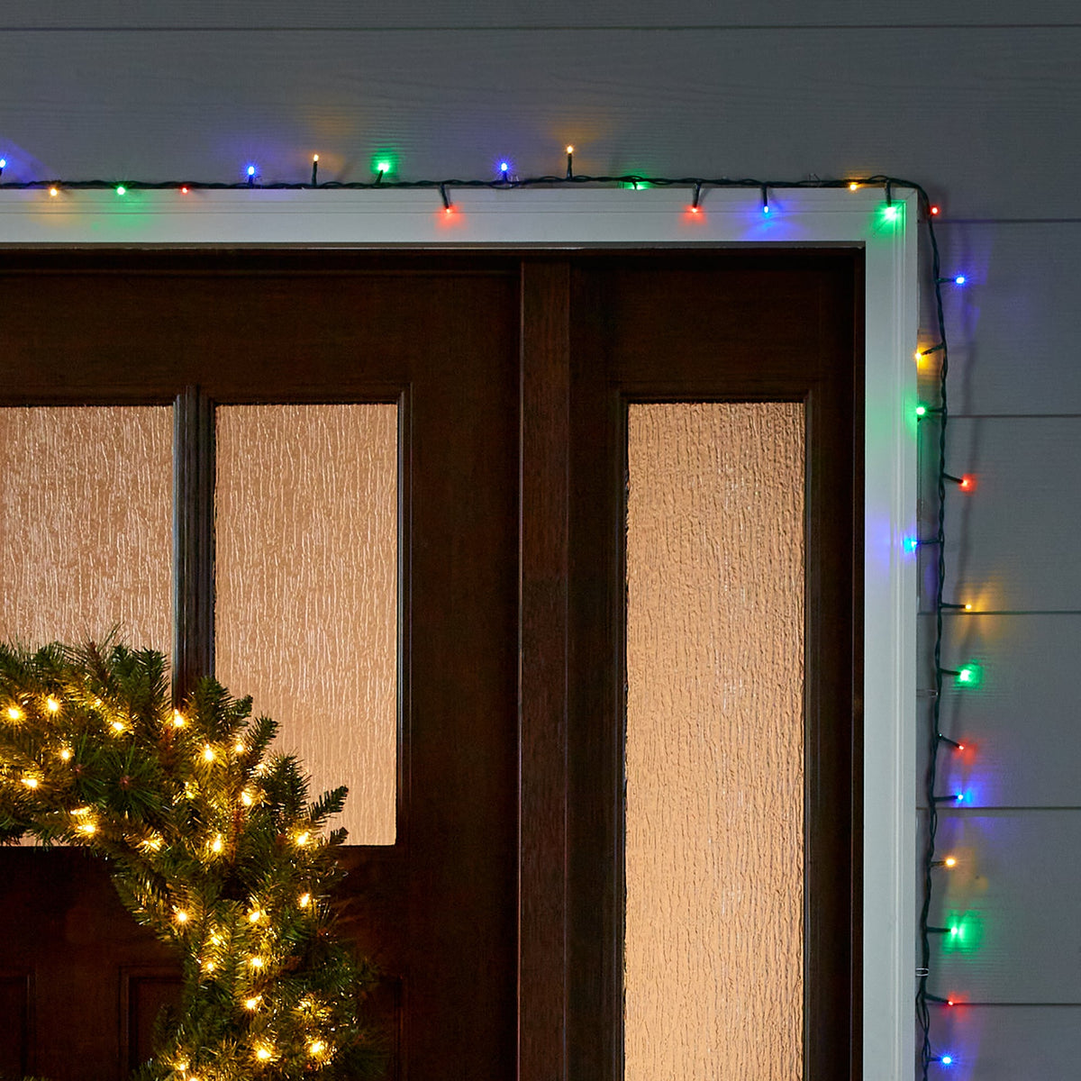 GE StayBright 250-Count 51.8-ft Multicolor LED Plug-In Christmas String Lights