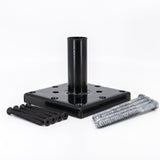 TITAN BUILDING PRODUCTS 4-in x 4-in Powder Coated Black Painted Galvanized Steel Deck Post Stabilizer